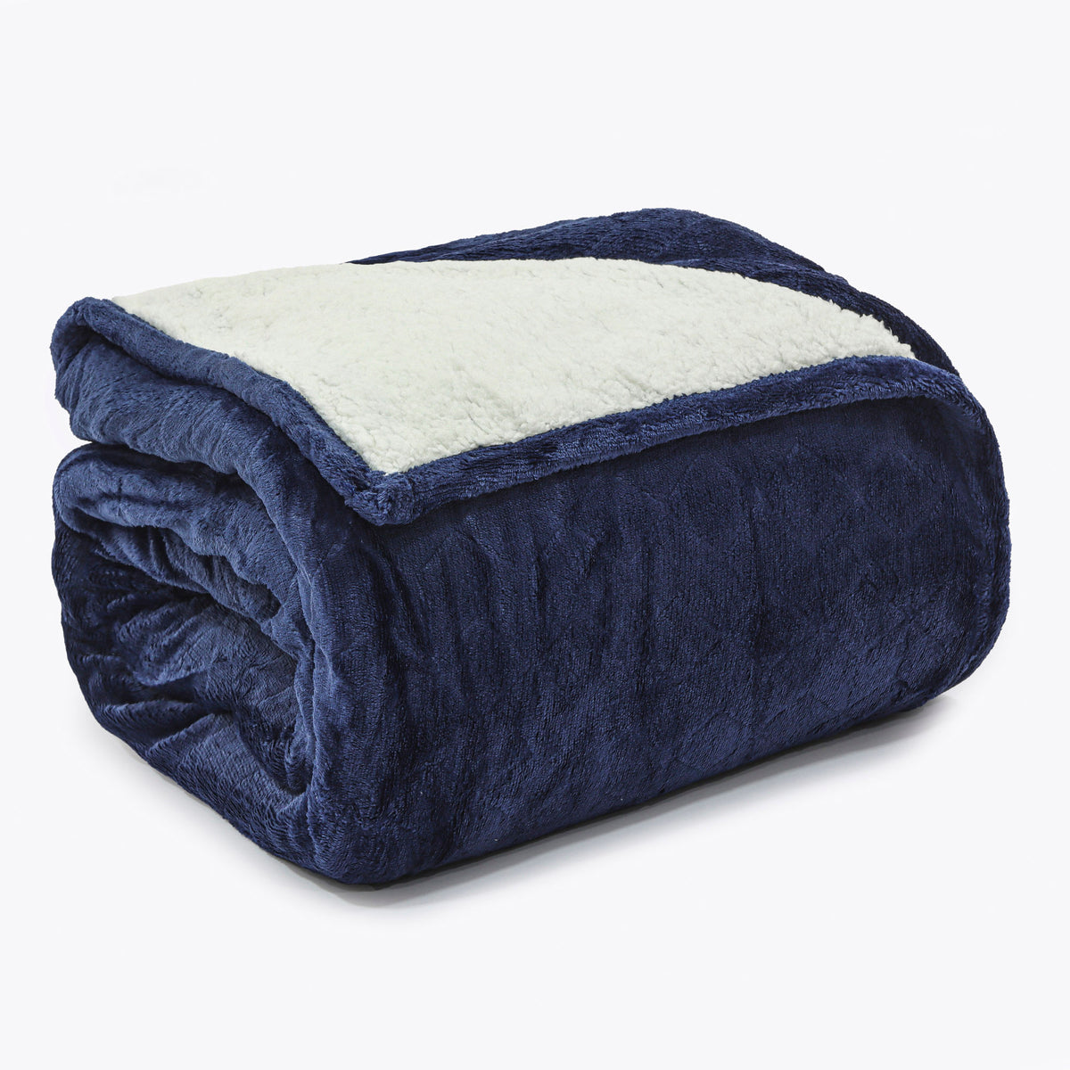 MANTA SHERPA  CASAL DELUXE - AZUL 19-4027
