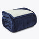 MANTA SHERPA  CASAL DELUXE - AZUL 19-4027