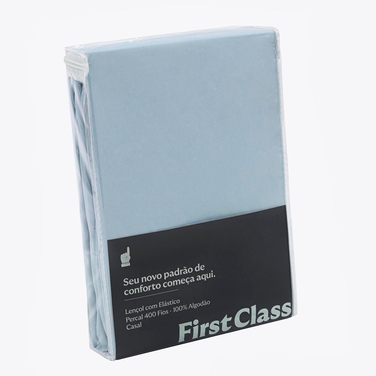 LENÇOL COM ELASTICO  CASAL  400 FIOS SUPREME - AZUL 13-4200