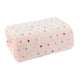 MANTA SOLTEIRO FLANNEL EFEITO  BORDADA - POA ROSA 15-1614