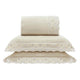 Kit Cama Casal Bordado Inglês - BEGE