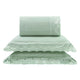 Kit Cama King Bordado Inglês - VERDE