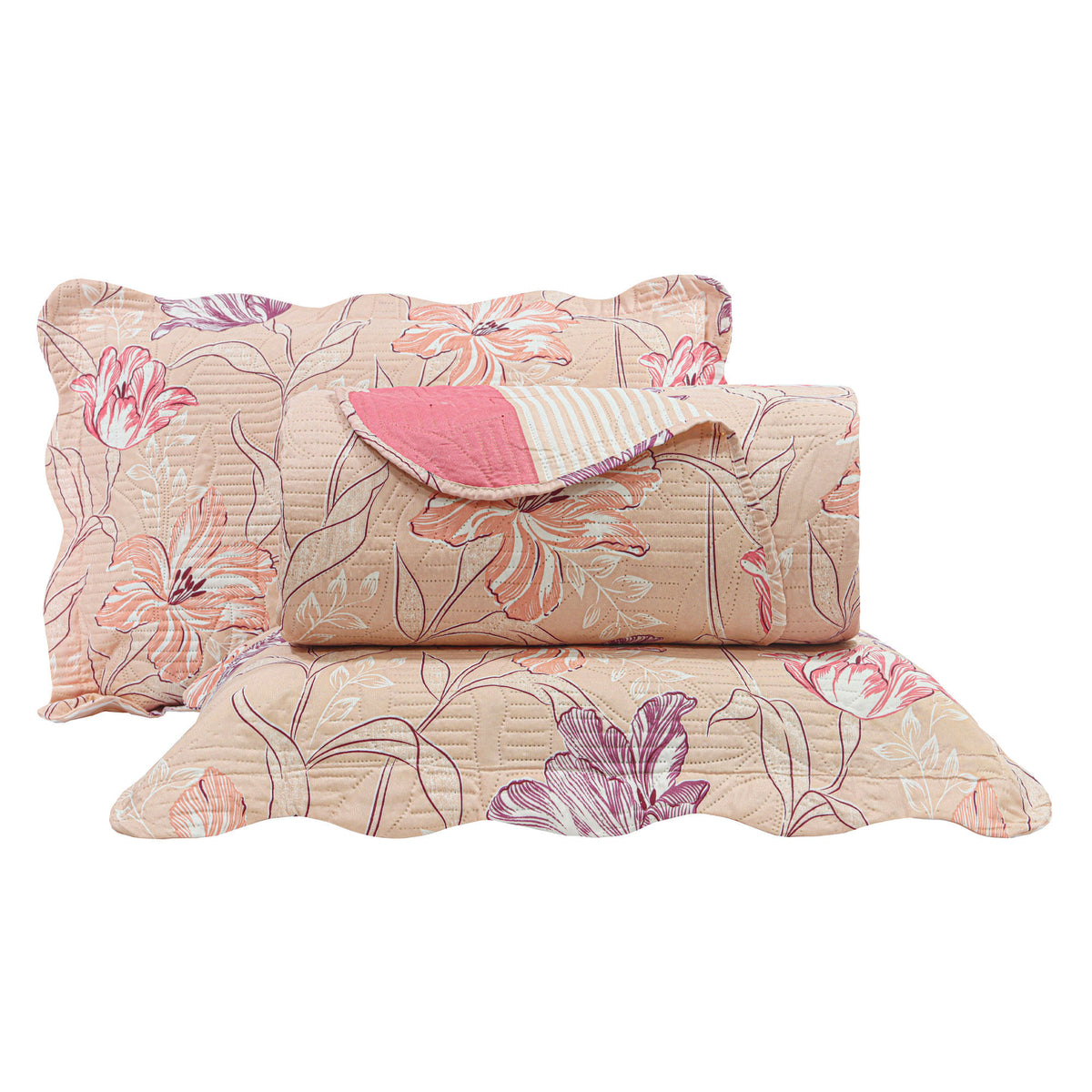 KIT CAMA CASAL ULTRA LISSE BELLE - ROSA EST