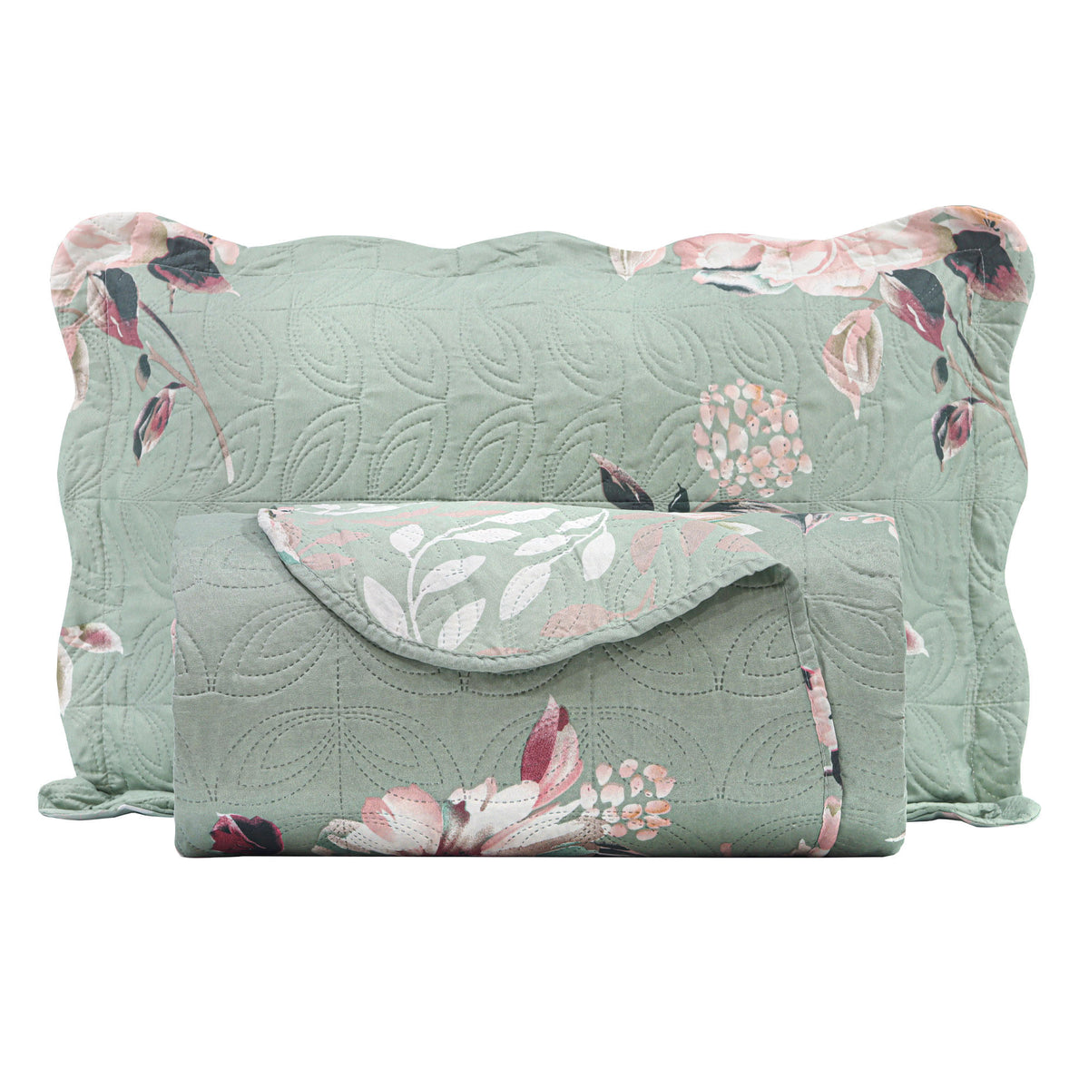 KIT CAMA SOLTEIRO ULTRA LISSE BELLE - VERDE EST