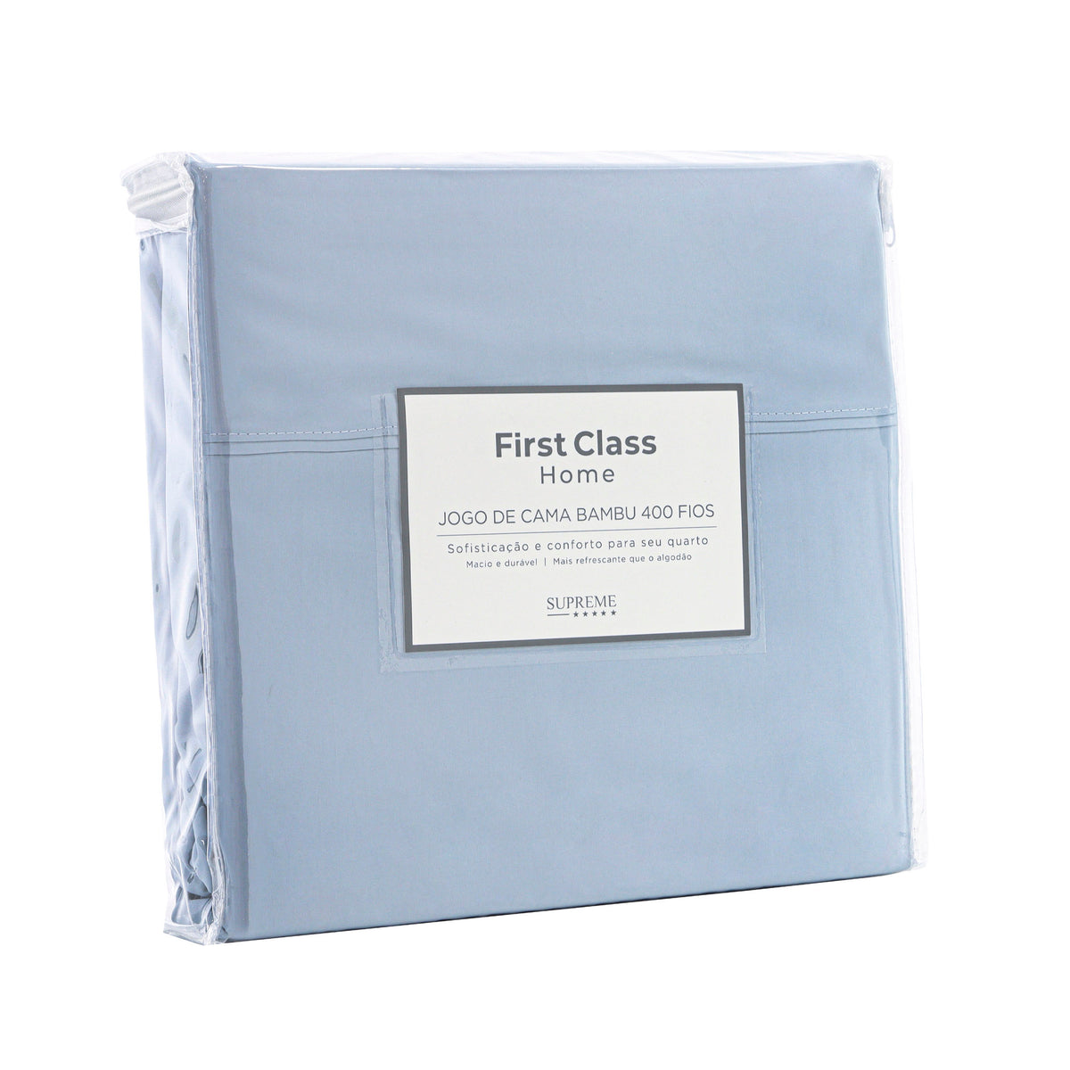 JOGO DE CAMA  KING 400 FIOS BAMBU SUPREME - AZUL