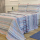 KIT CAMA KING ULTRA LISSE BELLE - AZUL GEO