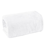 MANTA SOLTEIRO FLANNEL  LISO - BRANCO