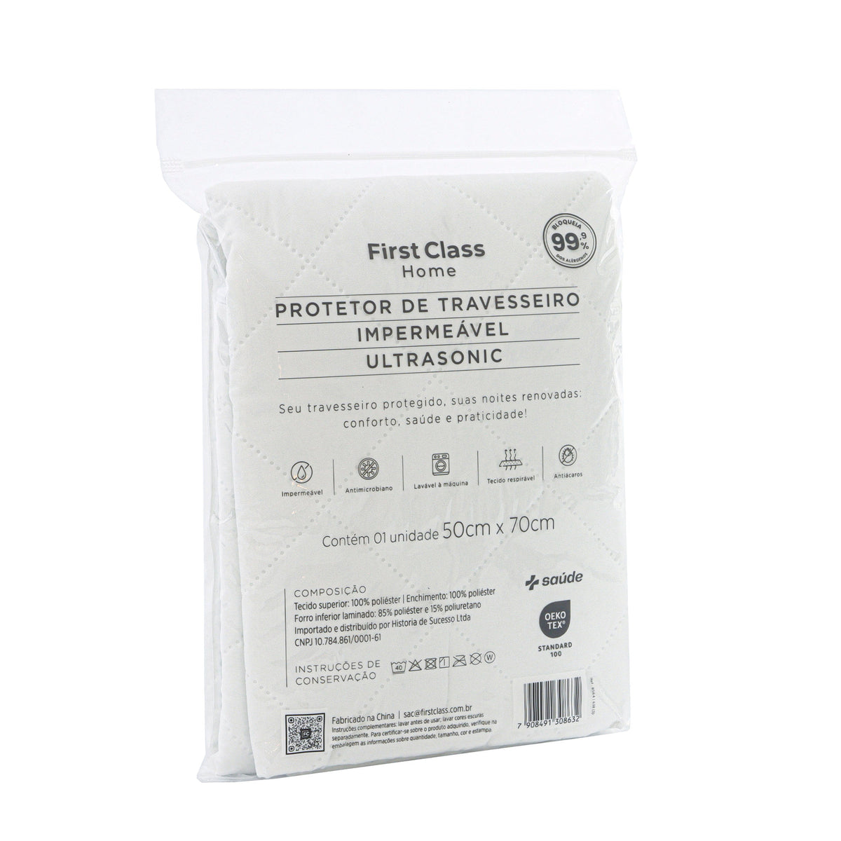 PROTETOR DE TRAVESSEIRO ULTRASSONIC + SAÚDE - SORTIDO