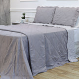 KIT CAMA KING ULTRA LISSE BELLE - CINZA LISO 16-3801/14-4002