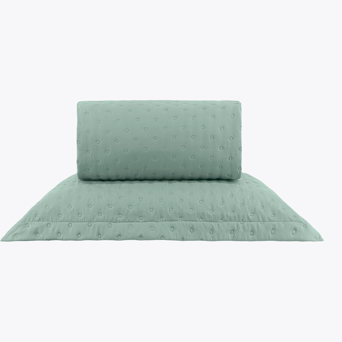 KIT CAMA SOLTEIRO  DELICATO - VERDE 16-5304