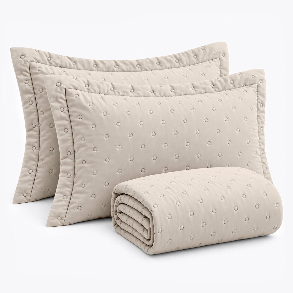 KIT CAMA CASAL DELICATO - BEGE 13-0905