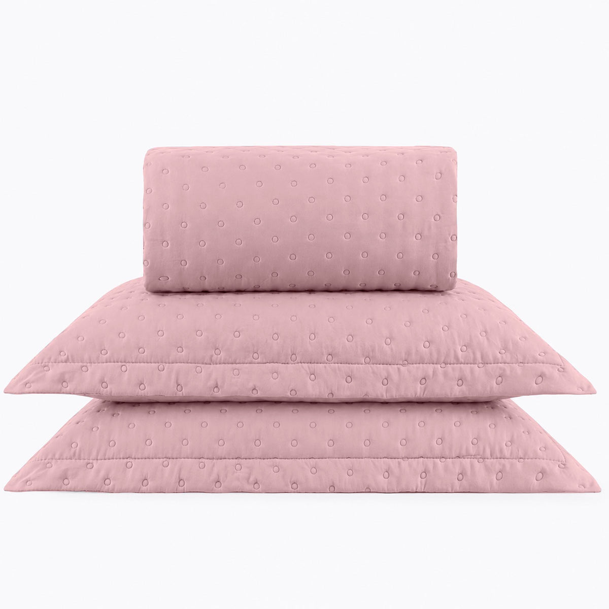 KIT CAMA QUEEN DELICATO - ROSA 15-1906