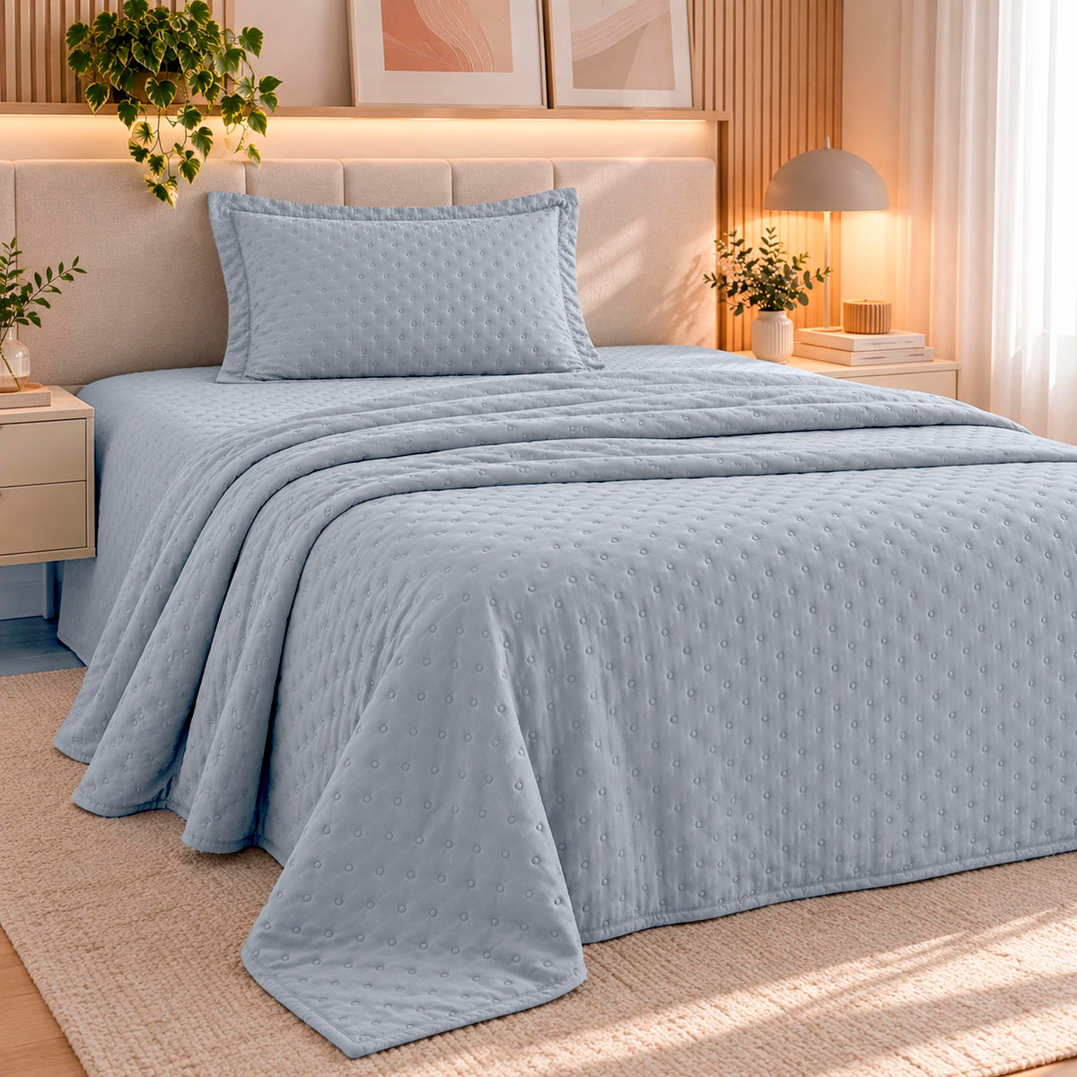 KIT CAMA SOLTEIRO DELICATO TEEN - AZUL 13-4103