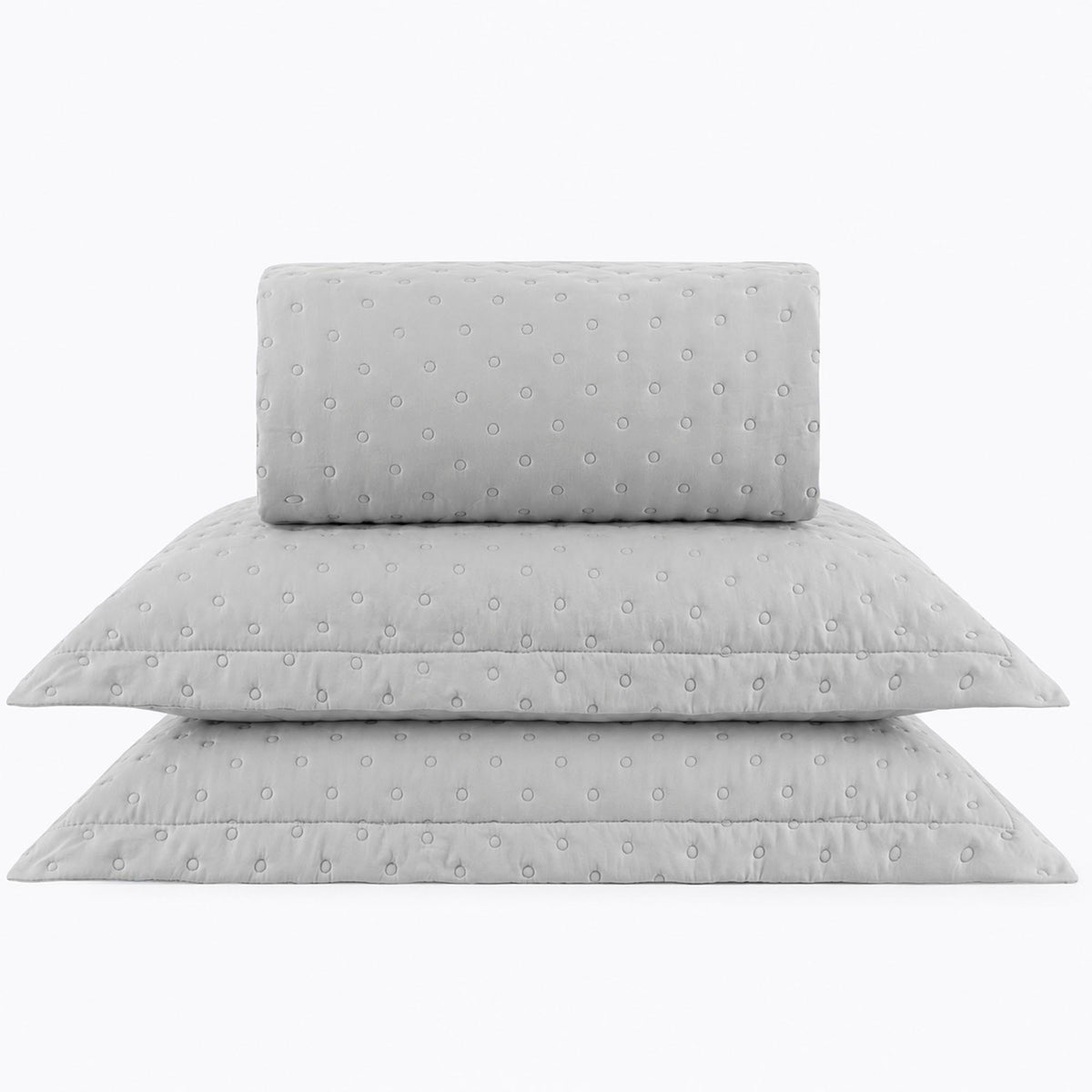 KIT CAMA CASAL DELICATO - CINZA 14-4107