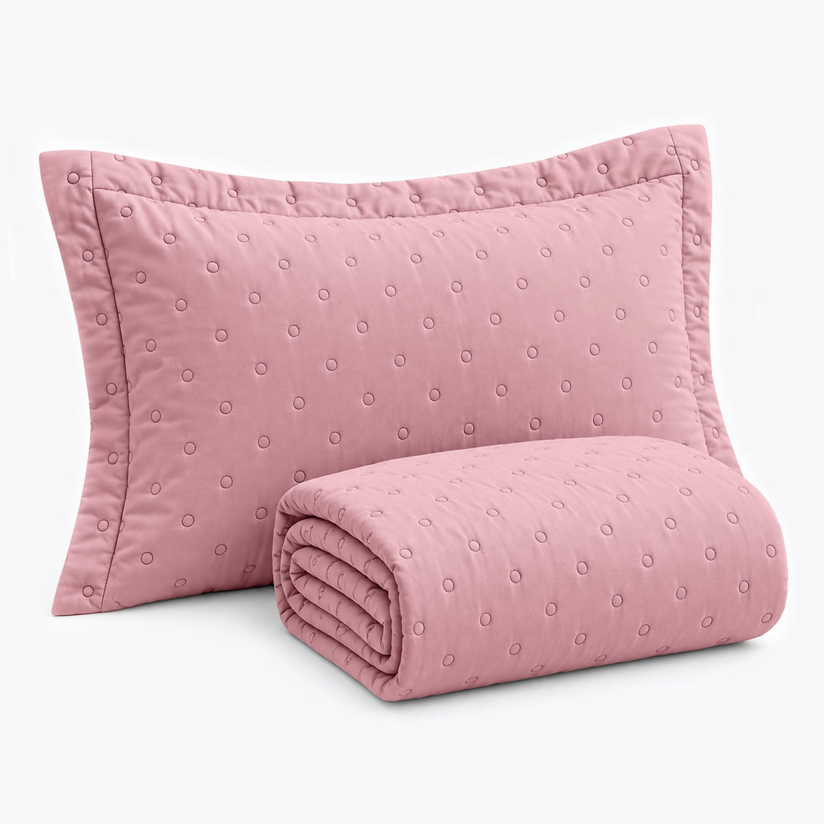 KIT CAMA SOLTEIRO  DELICATO - ROSA 15-1906