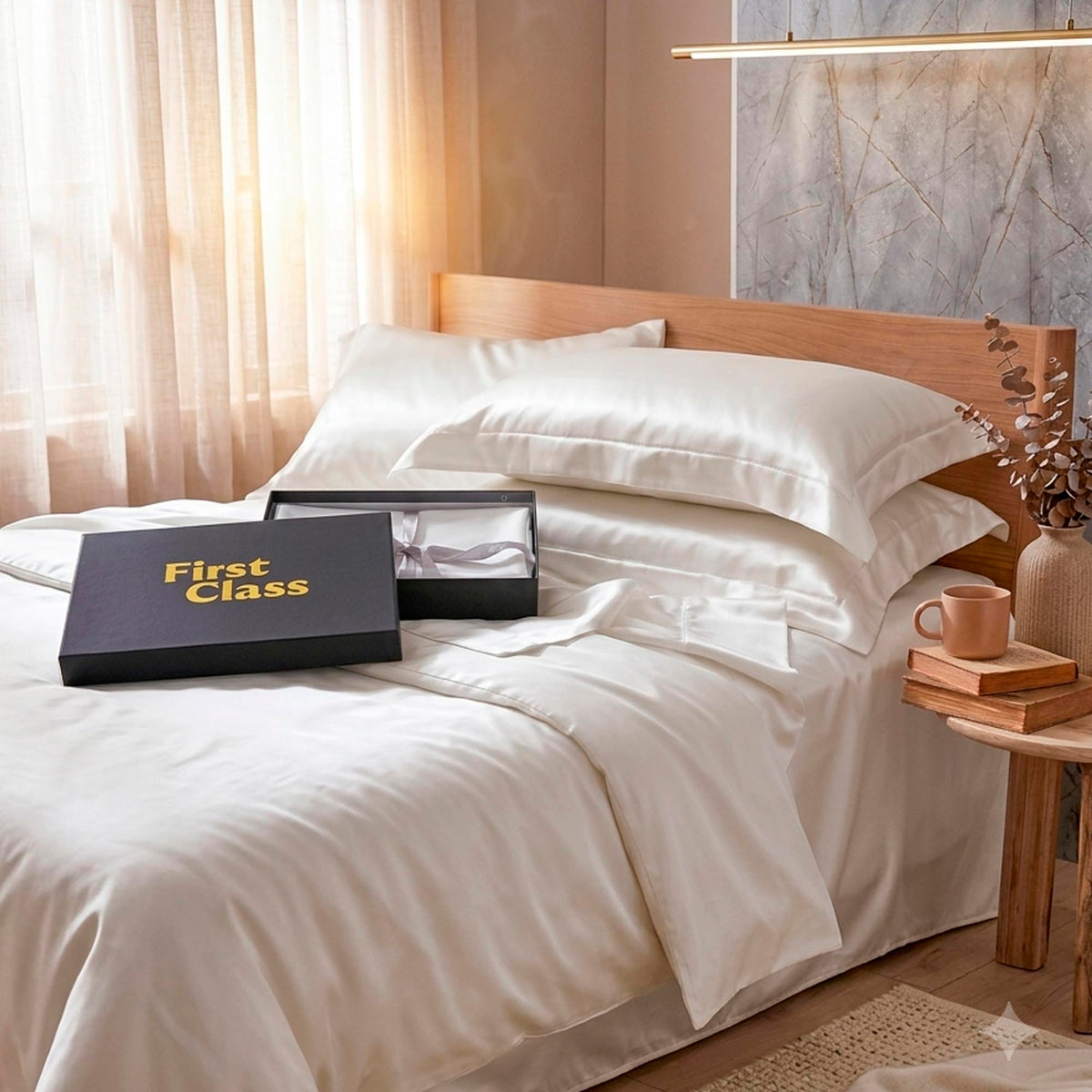 JOGO DE CAMA QUEEN CETIM SUPREME - BRANCO