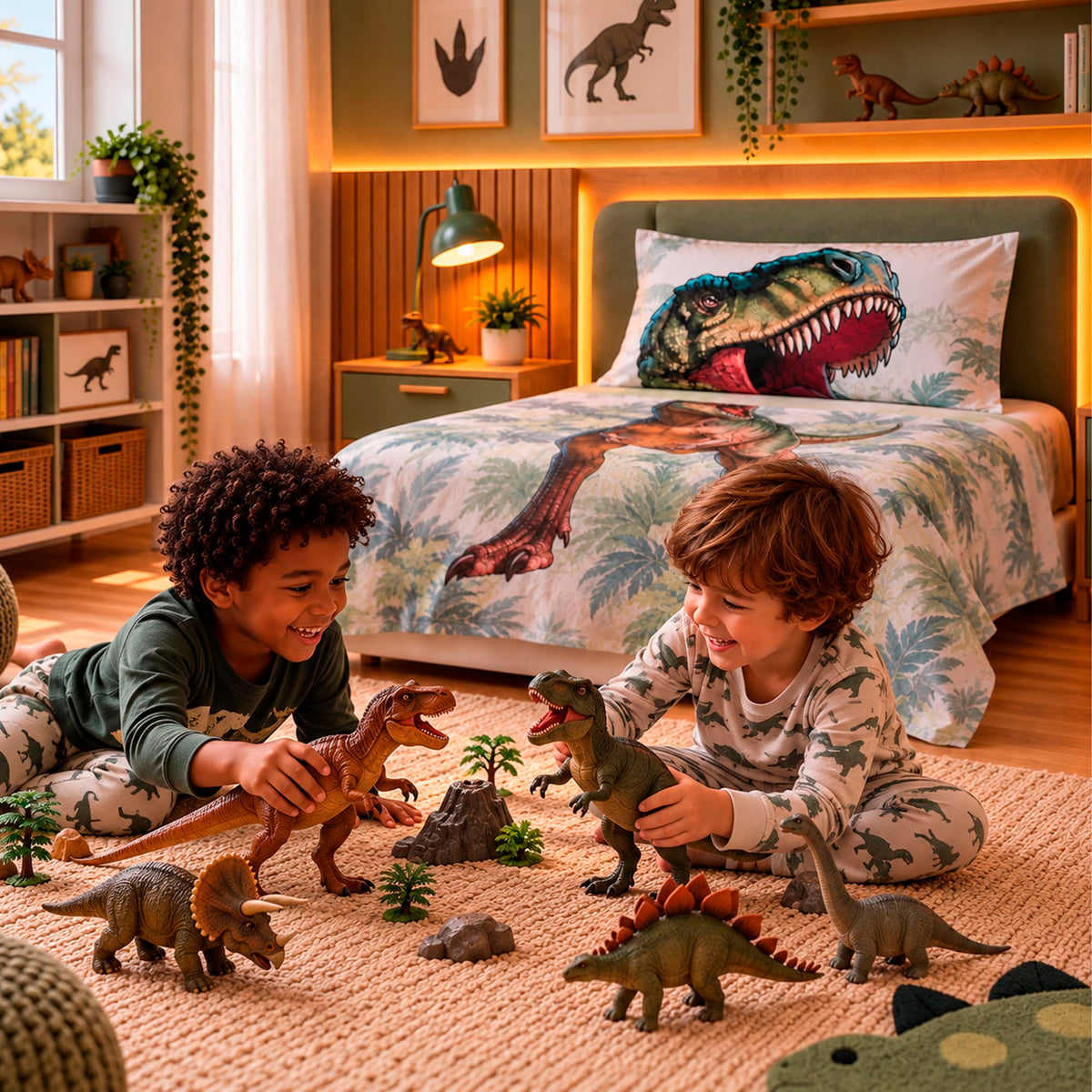 Jogo de Cama Solteiro Fantasy - DINOSSAURO