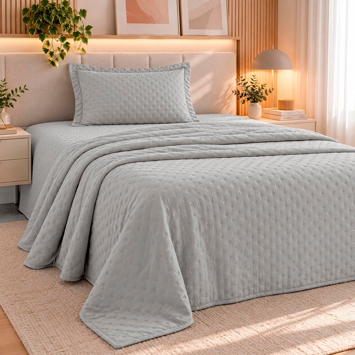 KIT CAMA SOLTEIRO DELICATO TEEN - CINZA 14-4102