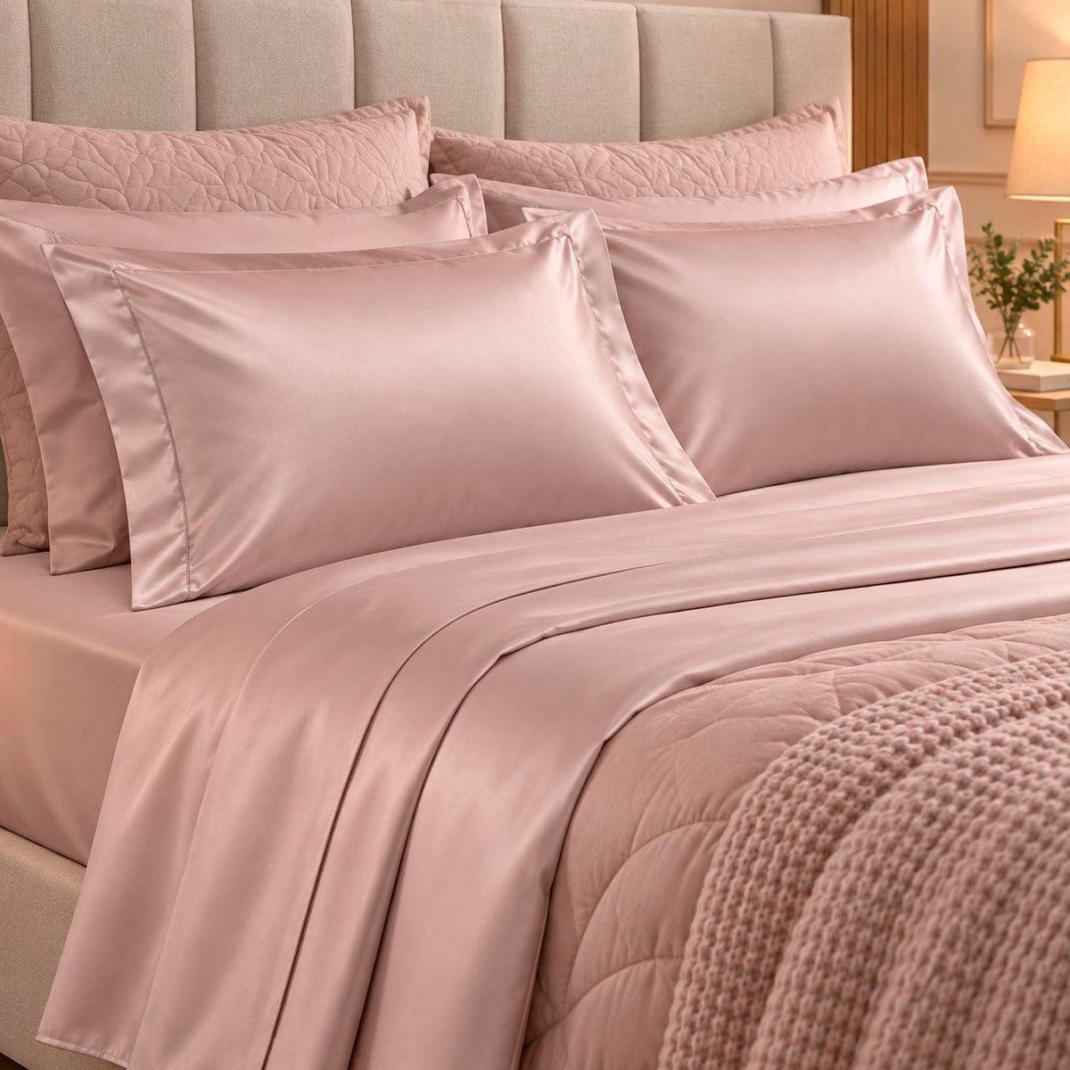 PAR DE FRONHAS CETIM ZERO FRIZZ CLASSIC 100% POLIESTER - LILAS 14-3803
