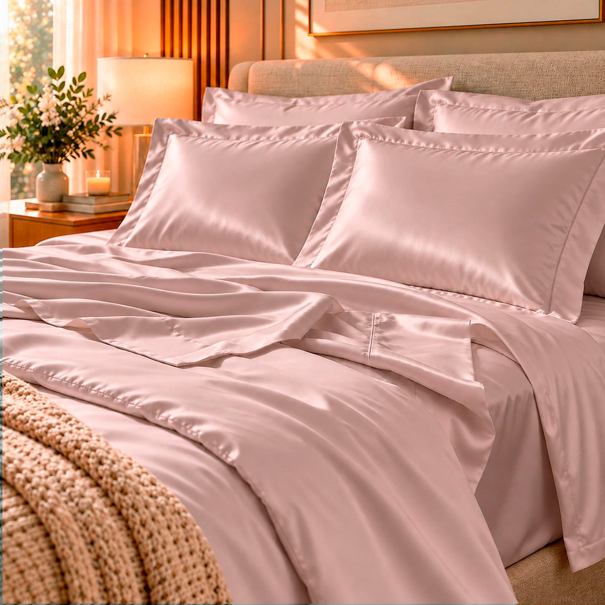 PAR DE FRONHAS CETIM ZERO FRIZZ CLASSIC 100% POLIESTER - LILAS 14-3803