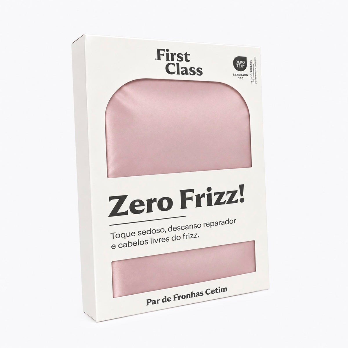 PAR DE FRONHAS CETIM ZERO FRIZZ CLASSIC 100% POLIESTER - LILAS 14-3803