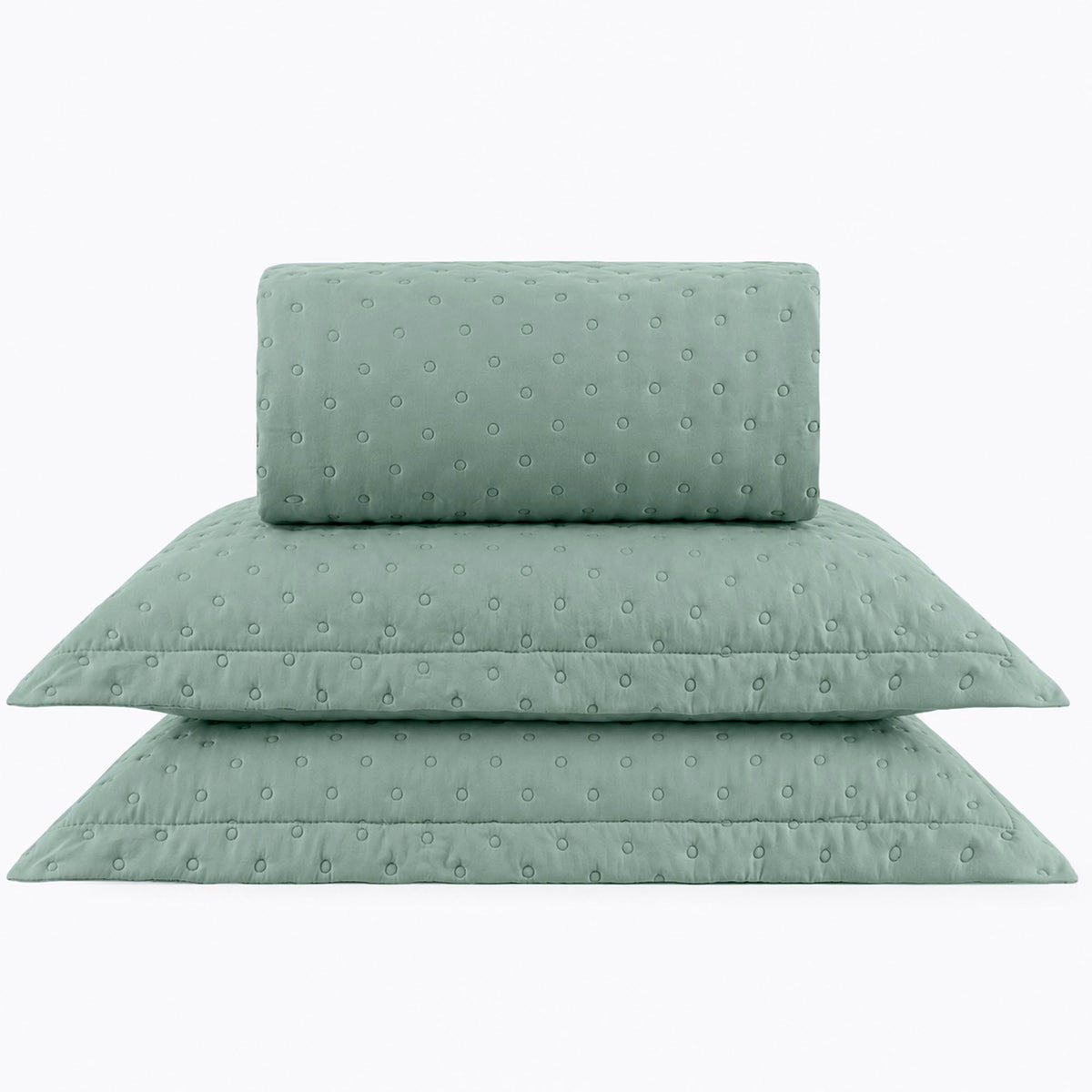 KIT CAMA CASAL DELICATO - VERDE 16-5304