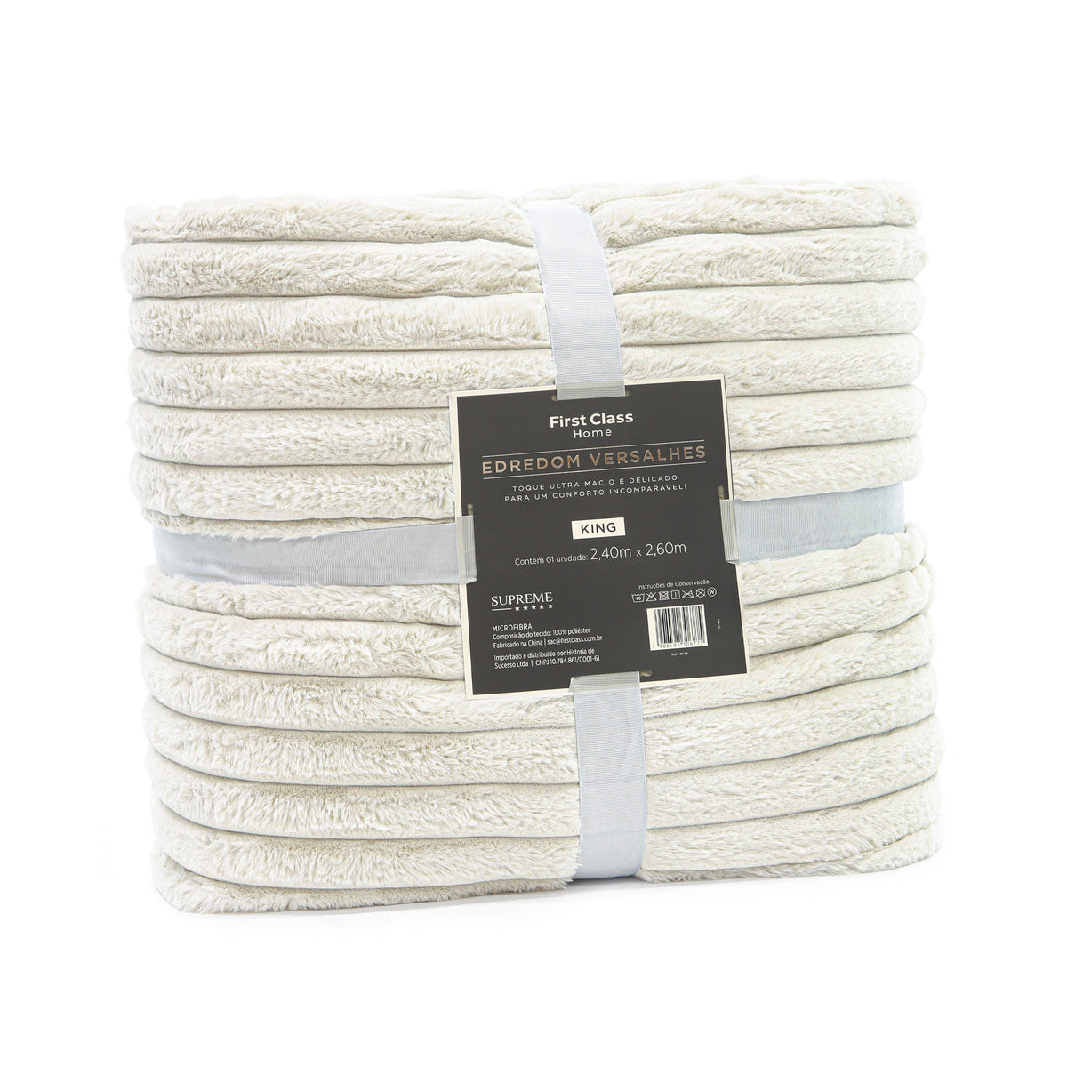 EDREDOM DUPLA  FACE CASAL VERSALHES SUPREME - BEGE 12-5202