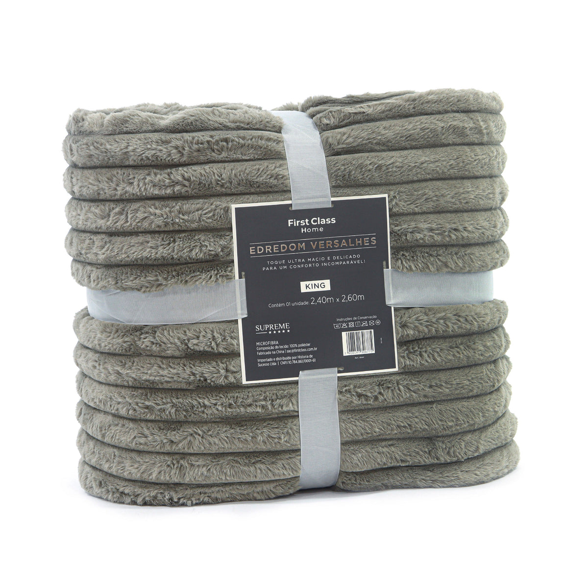 EDREDOM DUPLA  FACE CASAL VERSALHES SUPREME - TAUPE 17-1311