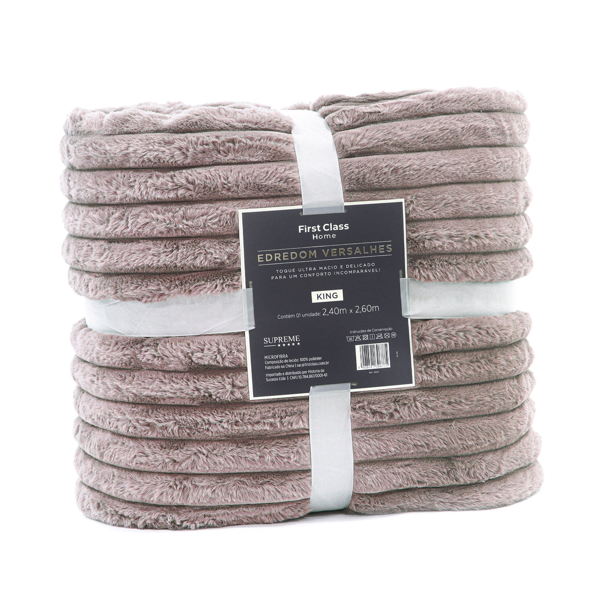 EDREDOM DUPLA  FACE CASAL VERSALHES SUPREME - ROSA 16-1510