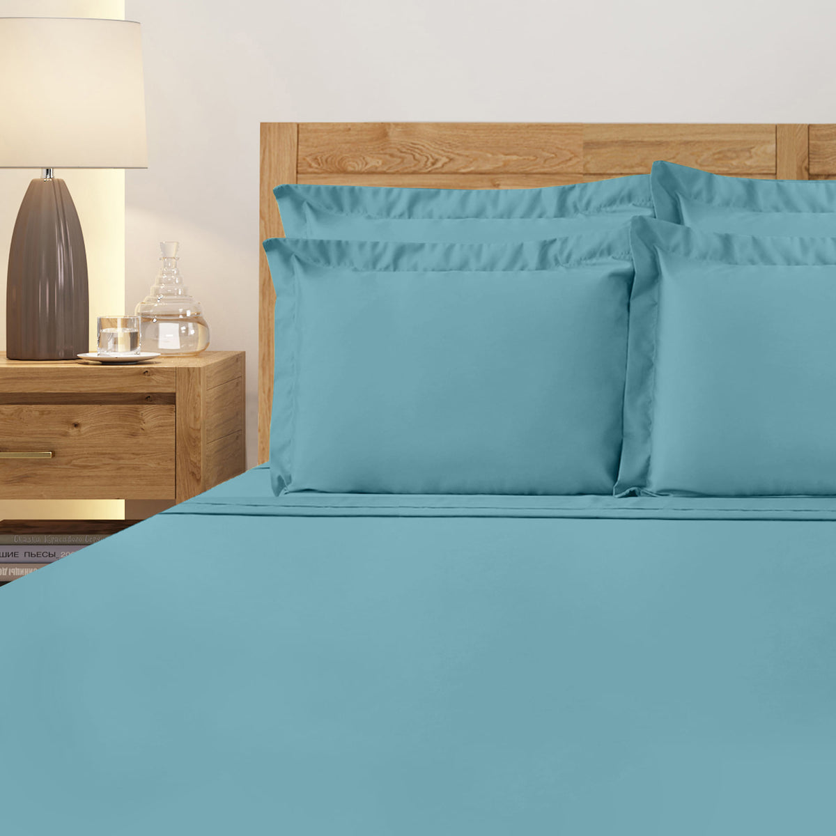 JOGO DE CAMA KING 1000 FIOS DELUXE HOTEL - AZUL