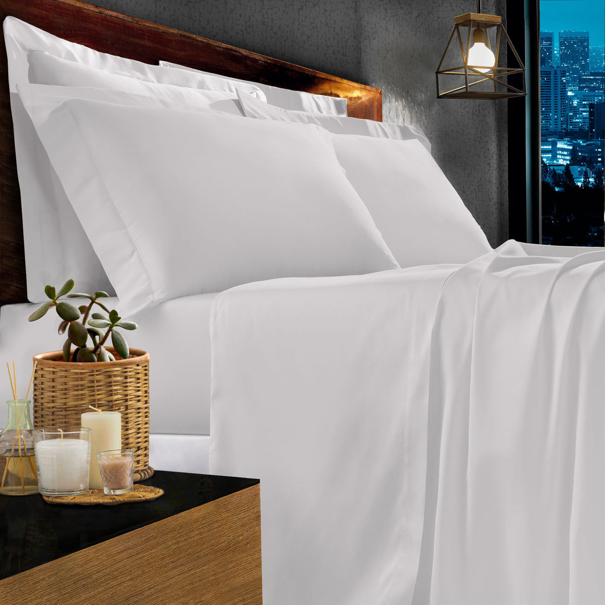 JOGO DE CAMA KING 1000 FIOS DELUXE HOTEL - BRANCO
