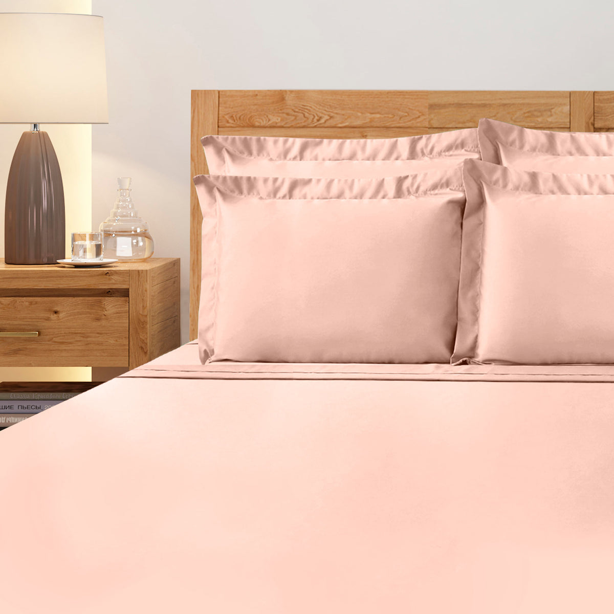 JOGO DE CAMA  QUEEN 1000  FIOS DELUXE HOTEL - ROSA
