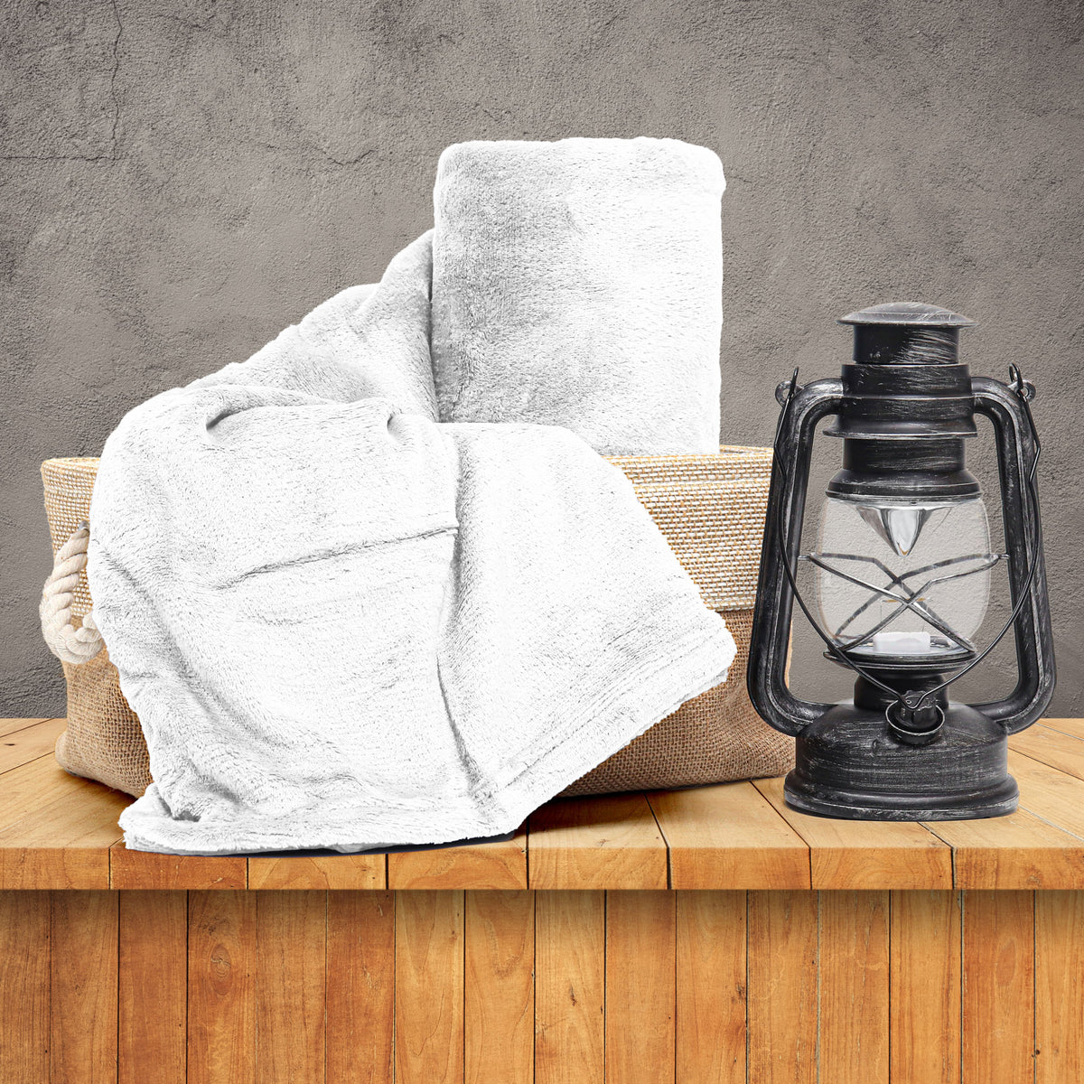 MANTA SOLTEIRO FLANNEL  LISO - BRANCO
