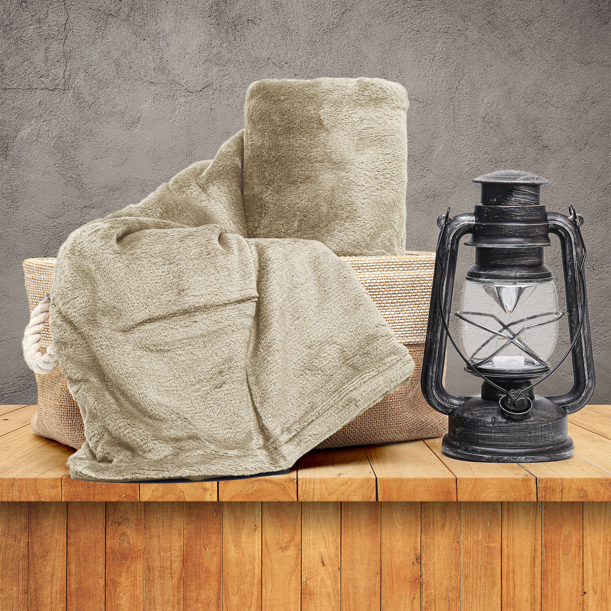MANTA CASAL FLANNEL  LISO - BEGE 13-0404