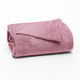 MANTA SOLTEIRO FLANNEL  LISO - ROSA 15-1906