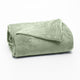 MANTA SOLTEIRO FLANNEL  LISO - VERDE 16-0110