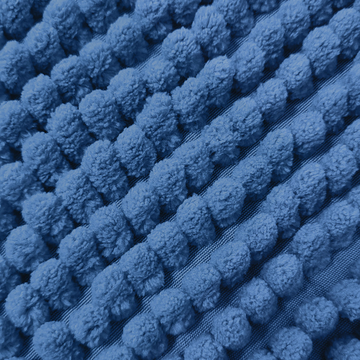 TAPETE CHENILLE   POPCORN - AZUL 17-4019