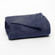 MANTA SOLTEIRO FLANNEL  LISO - AZUL 19-4118