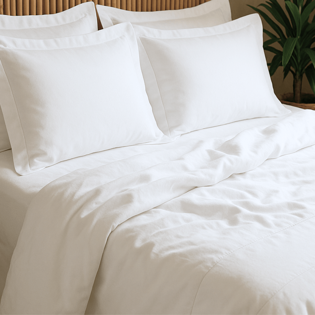JOGO DE CAMA  KING 400 FIOS BAMBU SUPREME - BRANCO