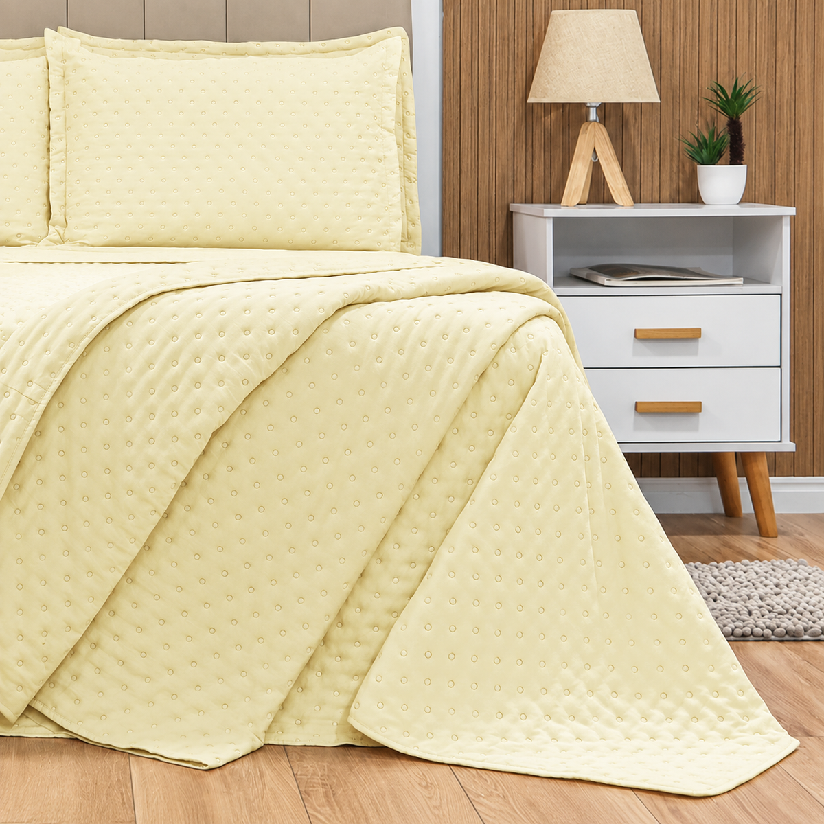 KIT CAMA SOLTEIRO DELICATO TEEN - AMARELO 11-0510