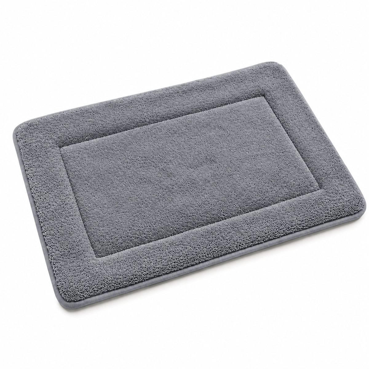 TAPETE VISCO FELPUDO - CINZA ESC. 16-3917
