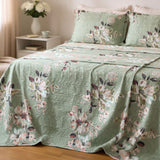 KIT CAMA QUEEN ULTRA LISSE BELLE - VERDE EST