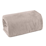 MANTA CASAL FLANNEL  LISO - BEGE 16-1210