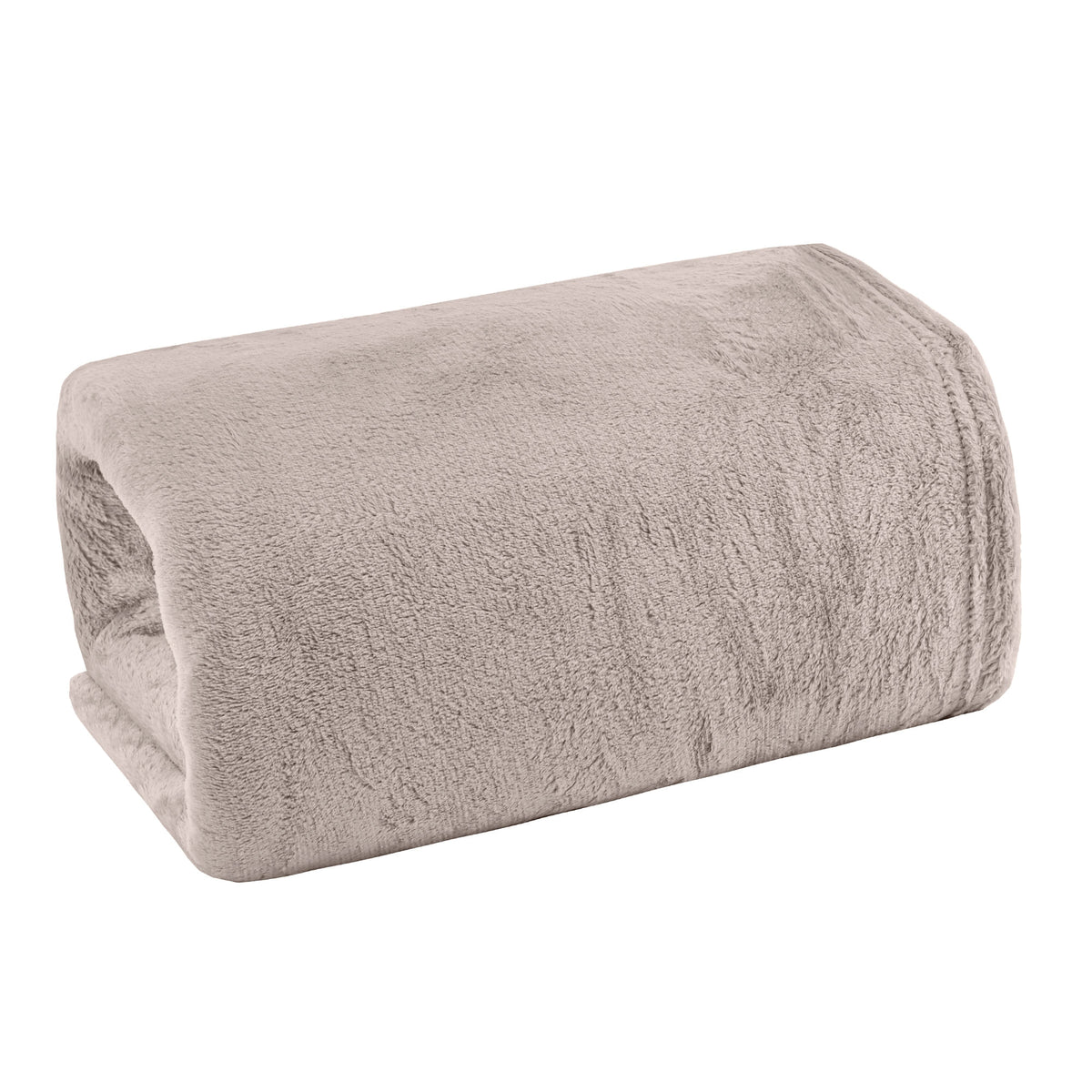 MANTA CASAL FLANNEL  LISO - BEGE 16-1210