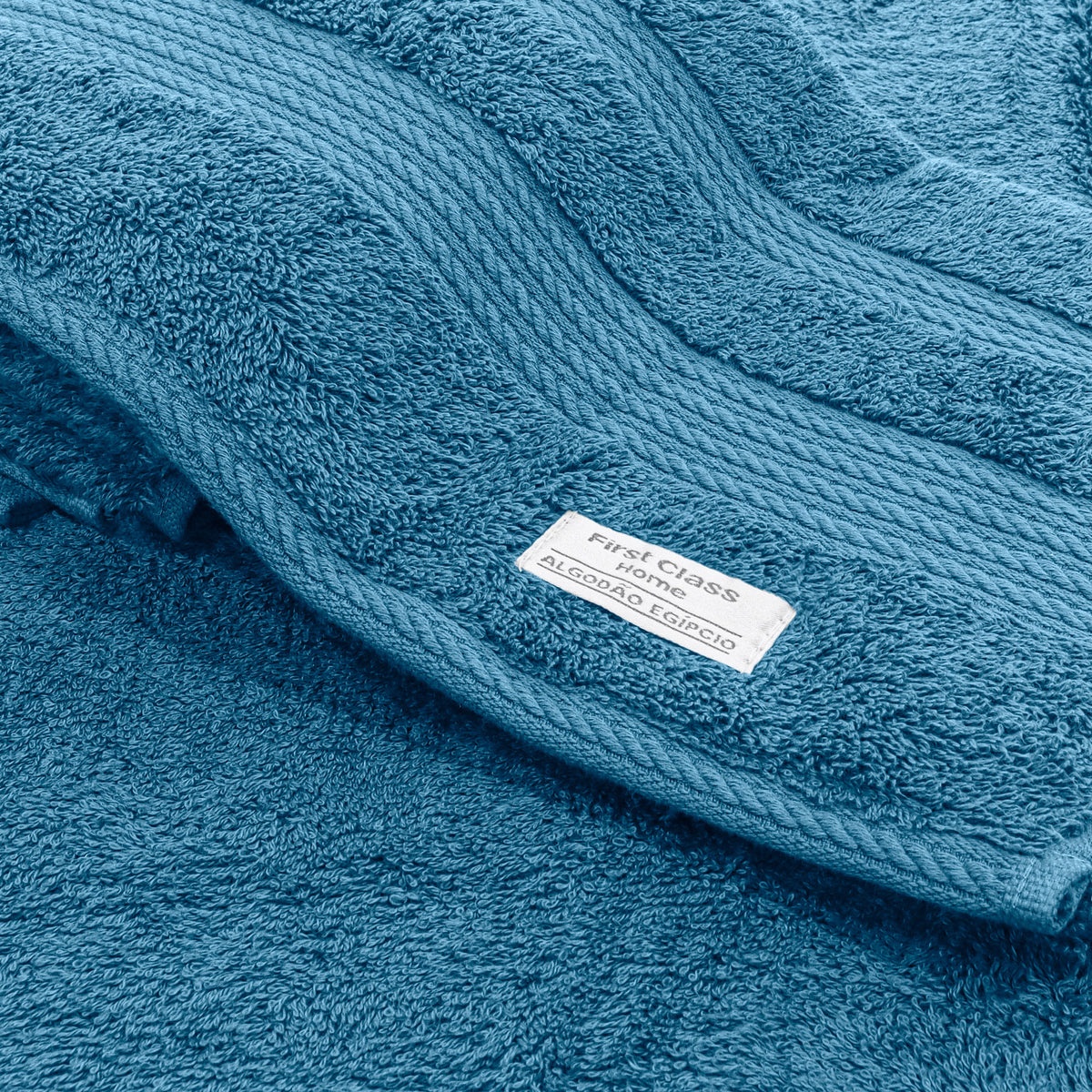 TOALHA  DE ROSTO FIO EGÍPCIO SUPREME 100% ALGODÃO - AZUL.1.25